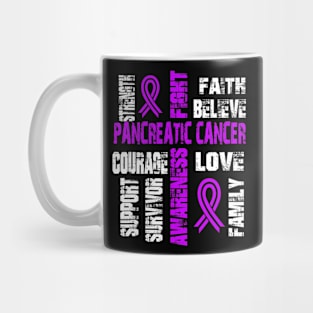 Support Believe And Fight Pancreatic Cancer Mug